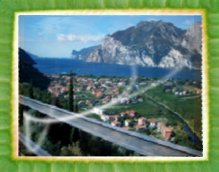 Torbole, panorama sul Lago di Garda settentrionale.